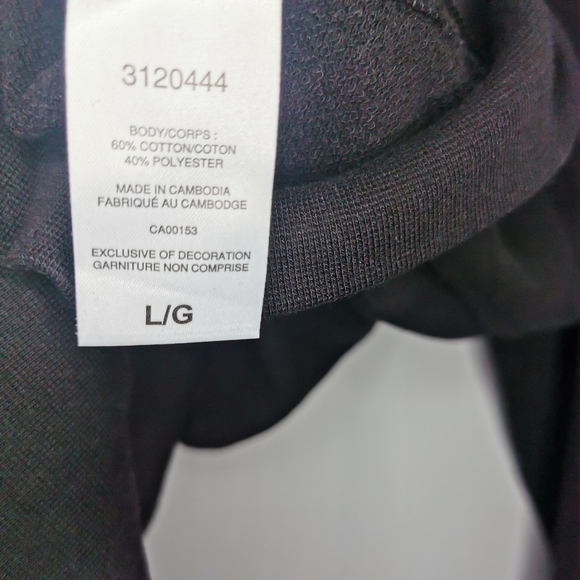 CHAMPION Black Hoodie Size Large - Picture 5 of 6